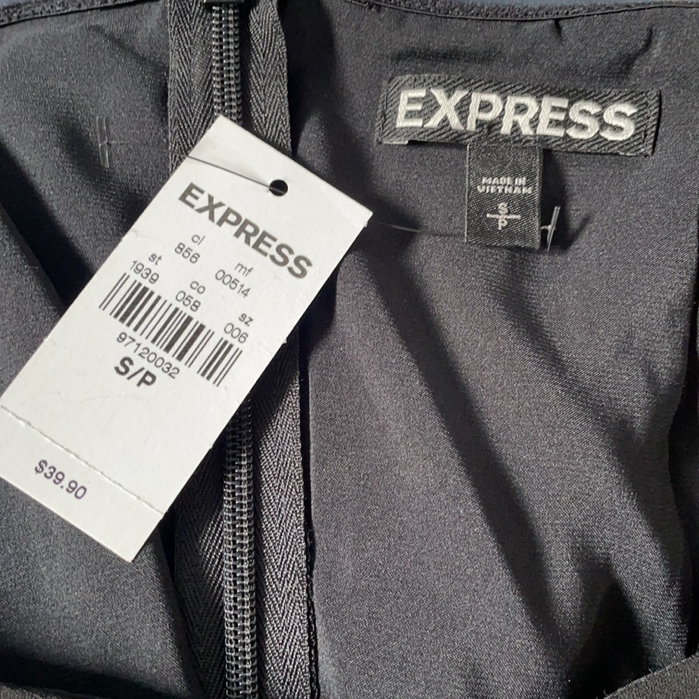 NWT Black High-Low Strapless Top - Picture 3 of 5